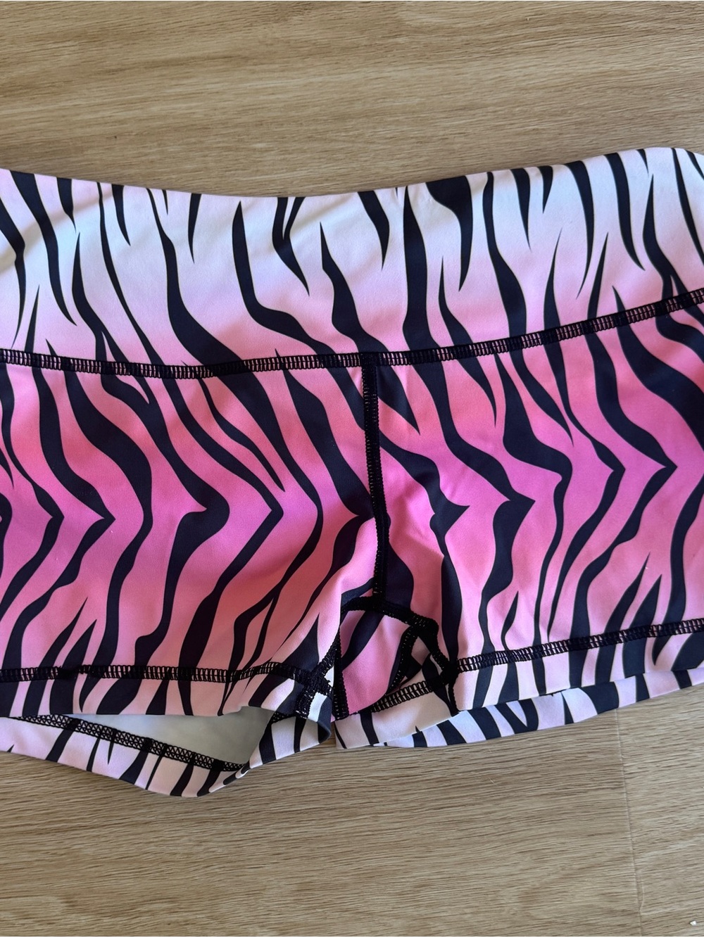 Pink Zebra Print Swim Shorts